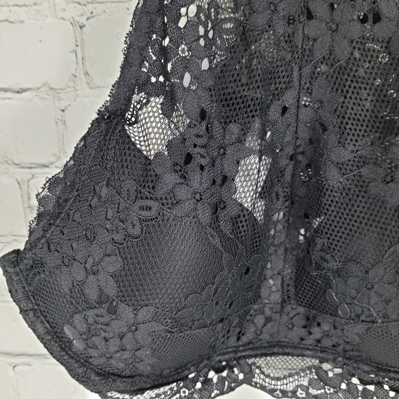 SOPHIE B. INTIMATES | high neck lacey underwire racerback bralette - Picture 2 of 6